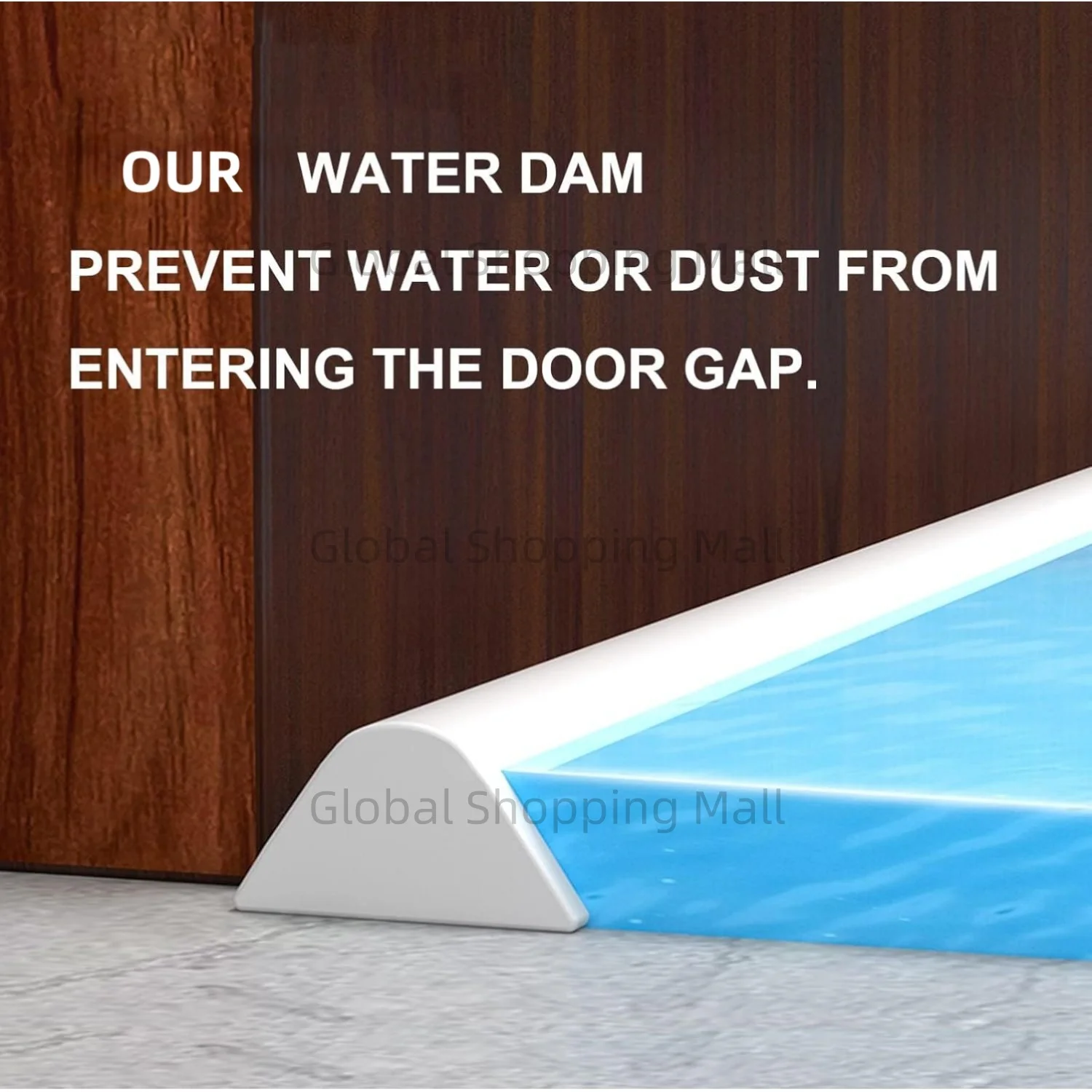 0.5-6m 실리콘 욕실 워터 스토퍼 건식 습식 분리 씰링 스트립 자체 접착 샤워 배수 스플래시 방지 워터 댐