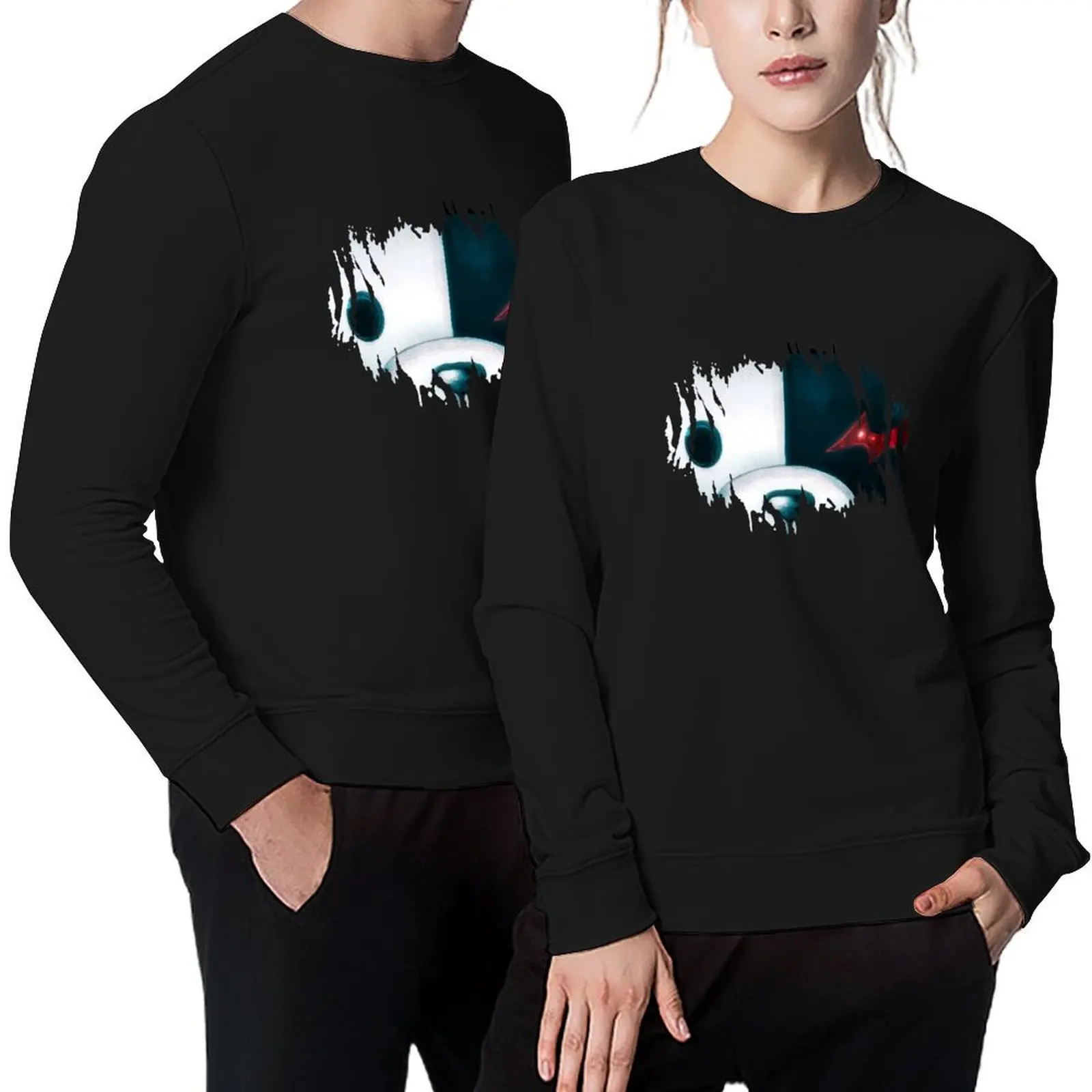 

Monokuma Face Danganronpa Pullover tracksuit men anime clothes men wear anime sweatshirt