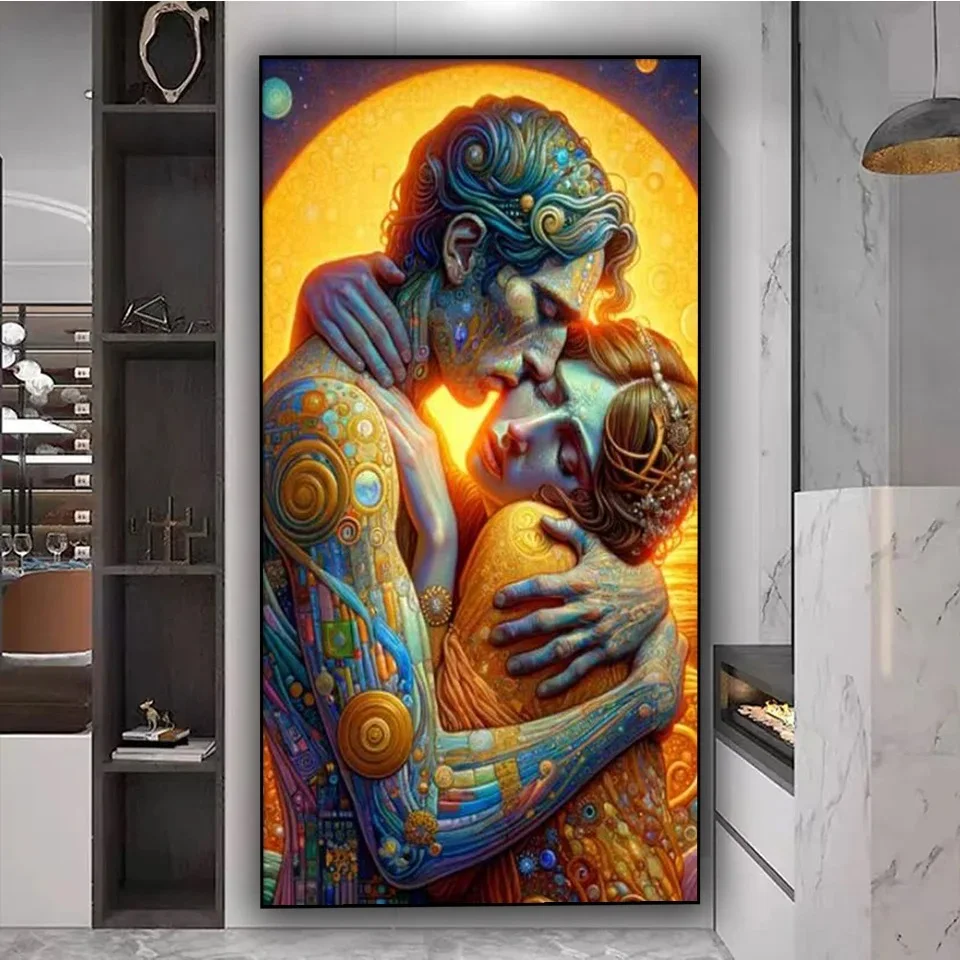 Sweet Romantic Lover Large Diamond Painting New 2025 Diy Cross Stitch Kits Full Diamond Mosaic Embroidery Portrait Home Decor