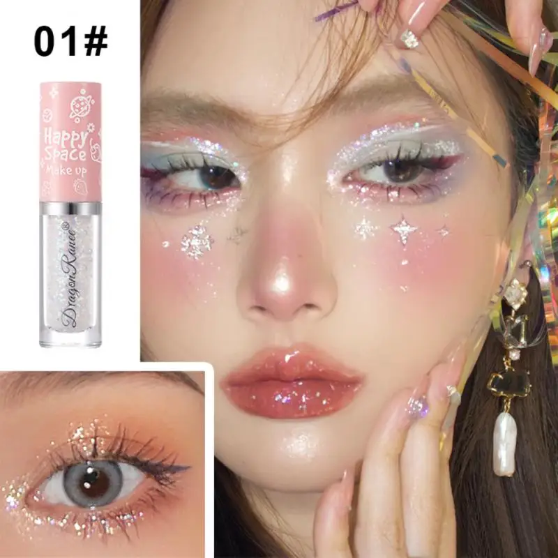 Eyeshadow berlian berkilau cairan Glitter Eye Shadow mutiara Eyeshadow berkilau Eyeshadow warna tahan lama Makeup tahan air