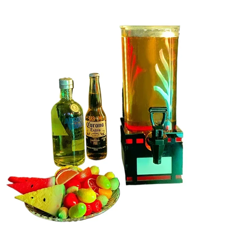 

3-Liter Light Emitting Diode Kegs with Tap Cannon KTV Kegs for Bar Red Net Coke Kegs for Party Supplies