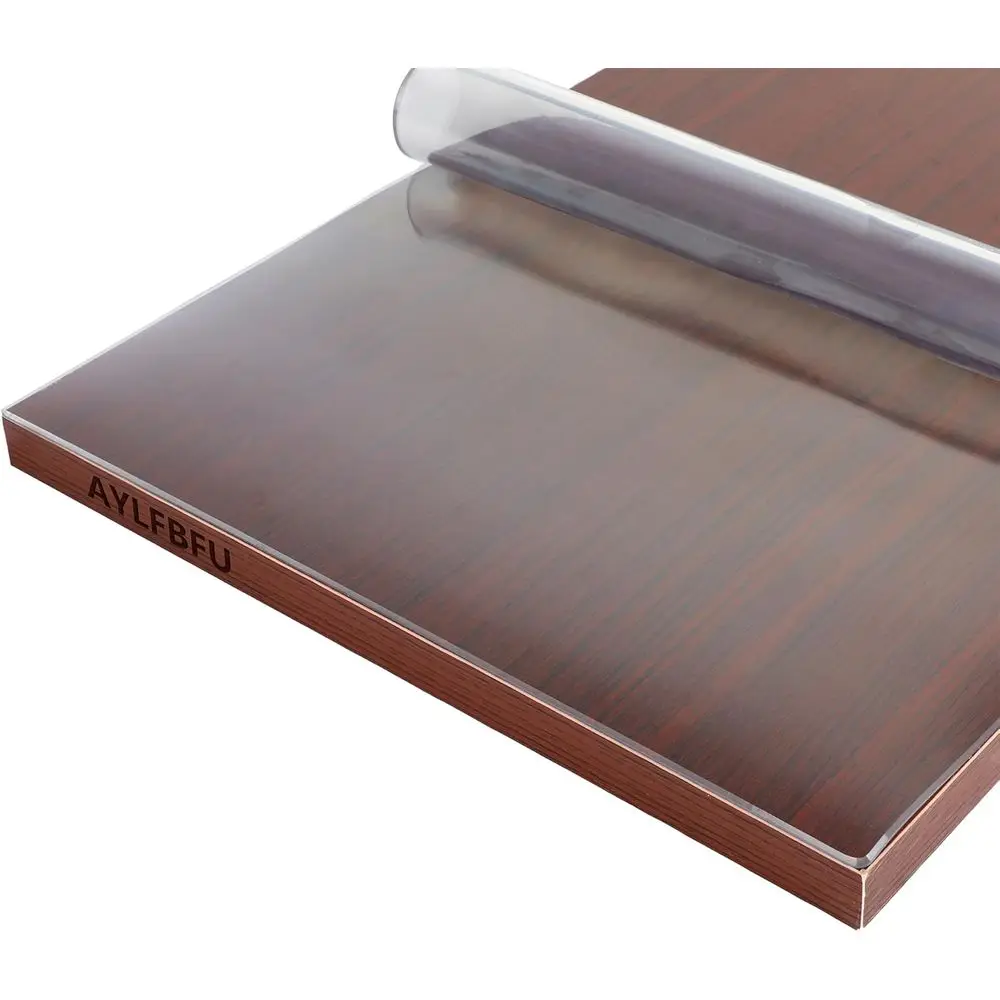 Protector de Mesa de Plástico Transparente de 35x102 Pulgadas, Portátil, Impermeable, Resistente al Aceite, Cubre Mesa, Se Vende por Metro, Mantel para Mesa de Comedor