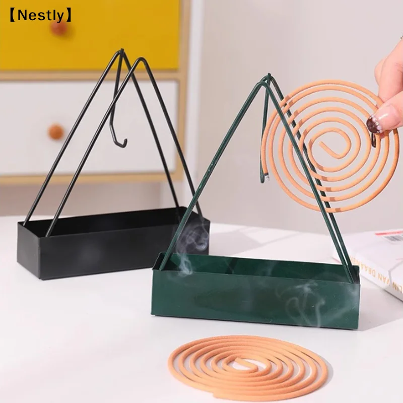 Triangular Repellent Incense Rack Household Bedroom Patio Mosquito Coil Holder Incense Holders Coil Incense Burner Frame〔Nest〕