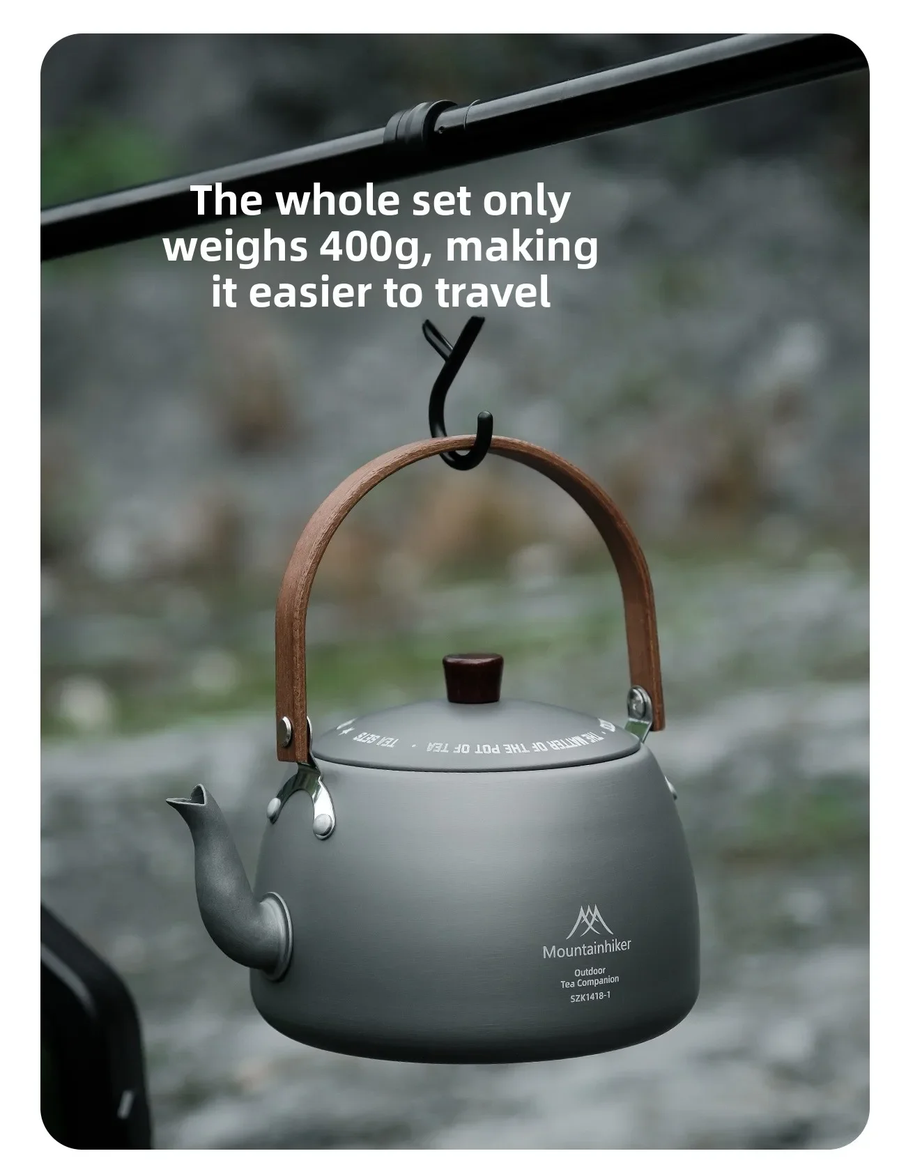 MOUNTAINHIKER Reise-Tee-Set Outdoor Tragbares Mochuan Tee-Set Teefilter Teekanne Teetasse Tee-Zubereitungs-Utensilien Teegeschirr-Sets – Detail 11