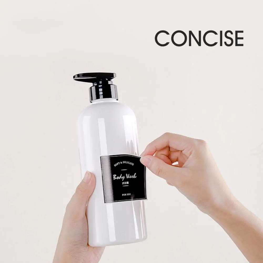 Shower Gel Shampoo Soap Classification Tags Cosmetic Label Refillable Bottles Marker Stickers Label Identification Sticker