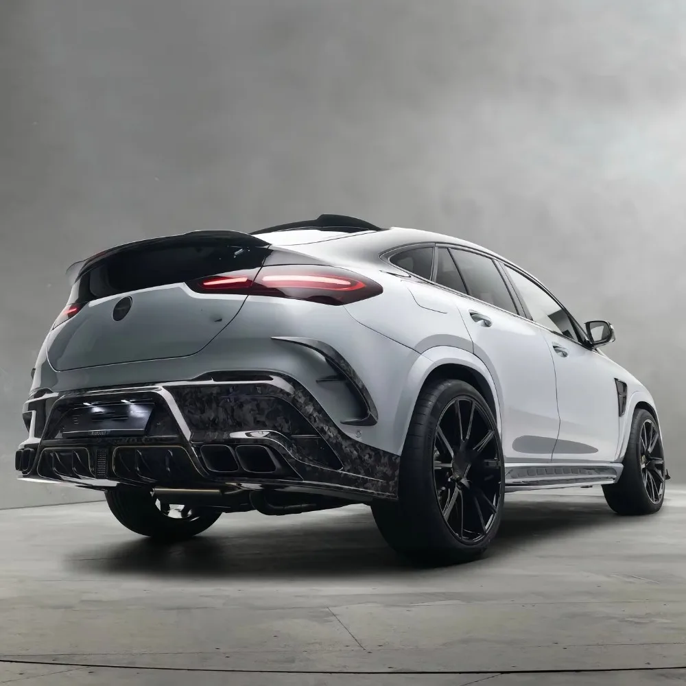 Msy Style Carbon Fiber Front Splitter Lip Engine Cover Wide Body Kit for GLE Couple GLE63 Body Kit 2025
