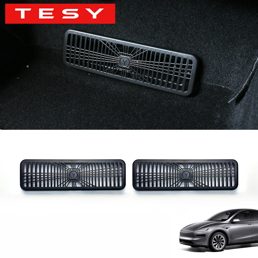 TESY For Tesla Model Y L Y Juniper Launch Standard Under Seat Air Vent Protector Air Out Let Cover Selling in Pairs