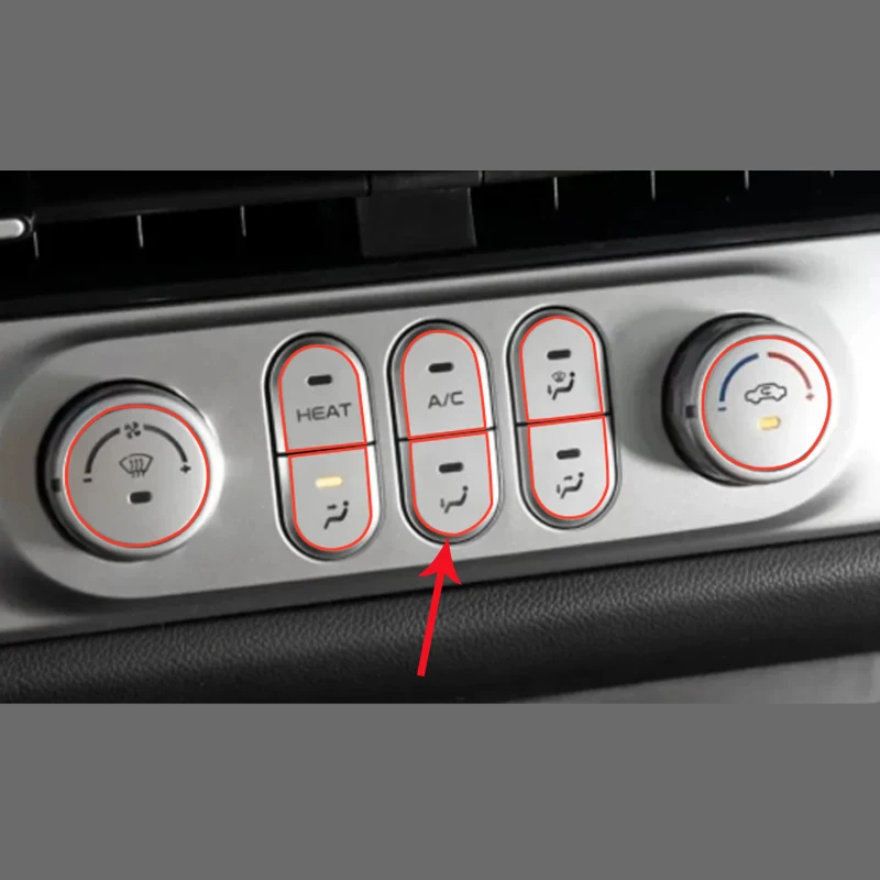 For Changan Lumin 2026 Central Control Air Conditioning Button Labels Transparent Adhesive Protection Tape