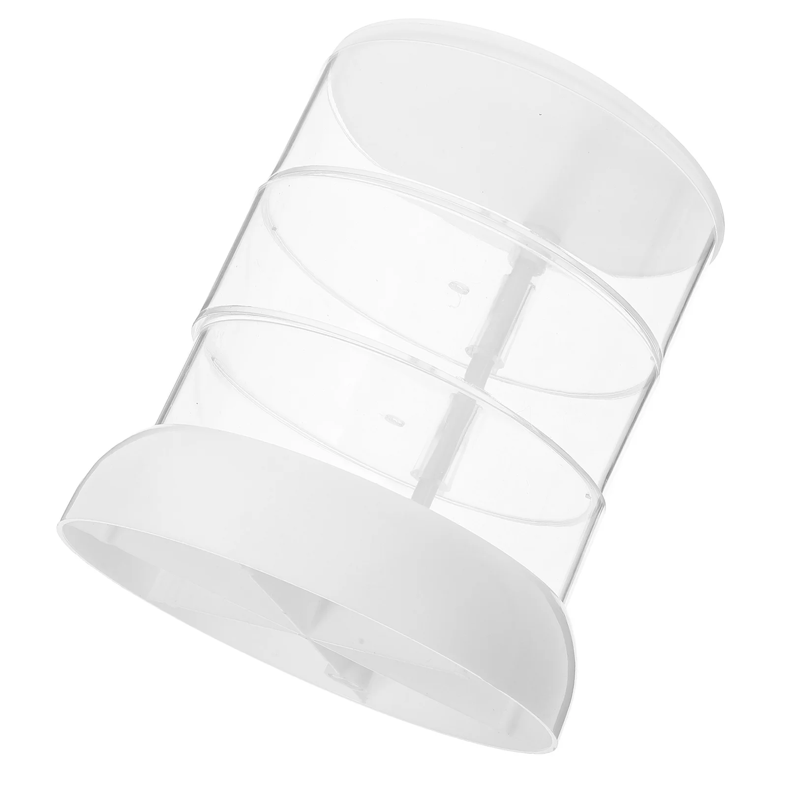 

Rotating Desk Storage Box Multi-Layer Table Organizer Clear Acrylic Stand For Hair Ties Mini Figures Small Accessories