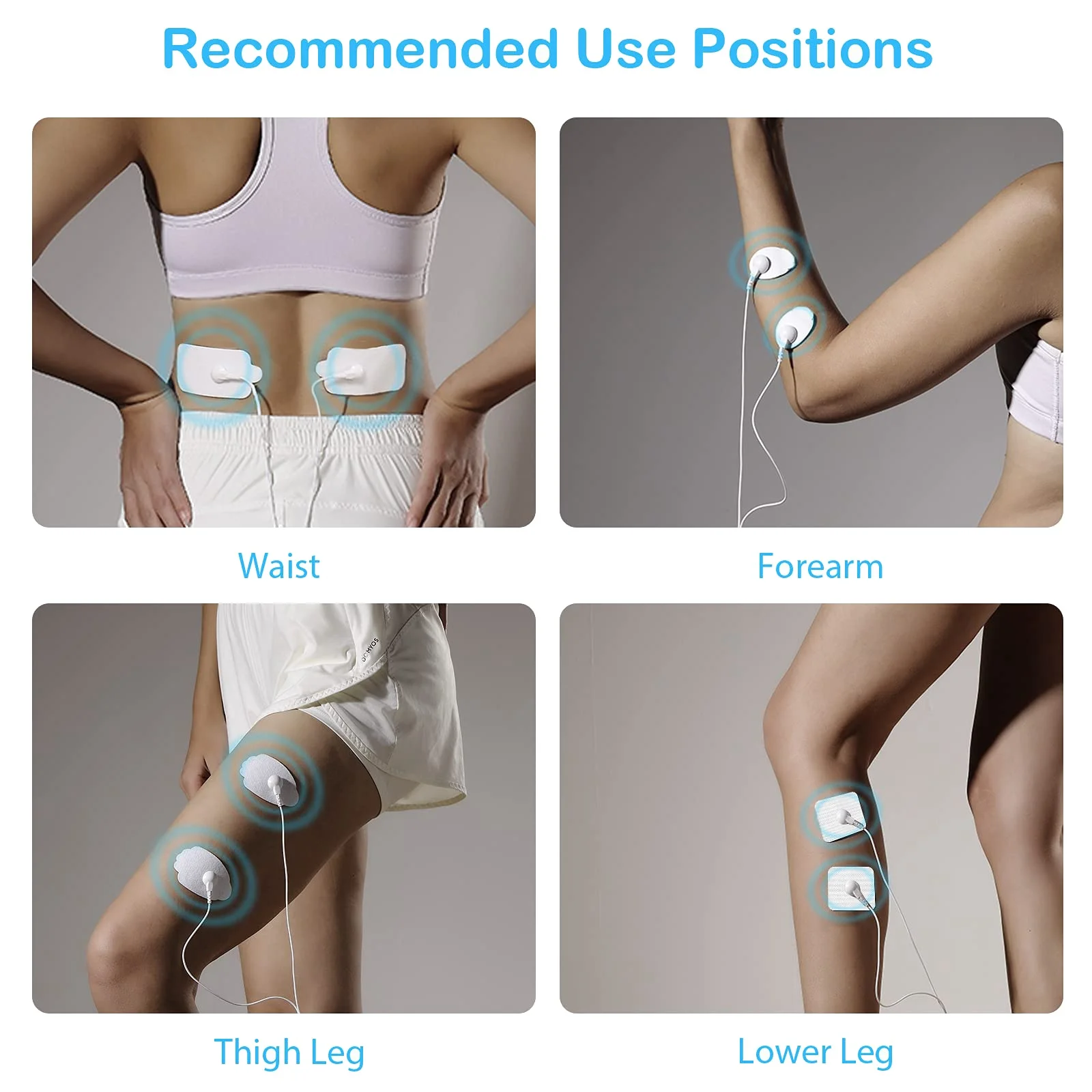 20PCS Electrode Pads 3X4CM for Electric Tens Acupuncture Digital Therapy Machine for Slimming Electric Body Massager