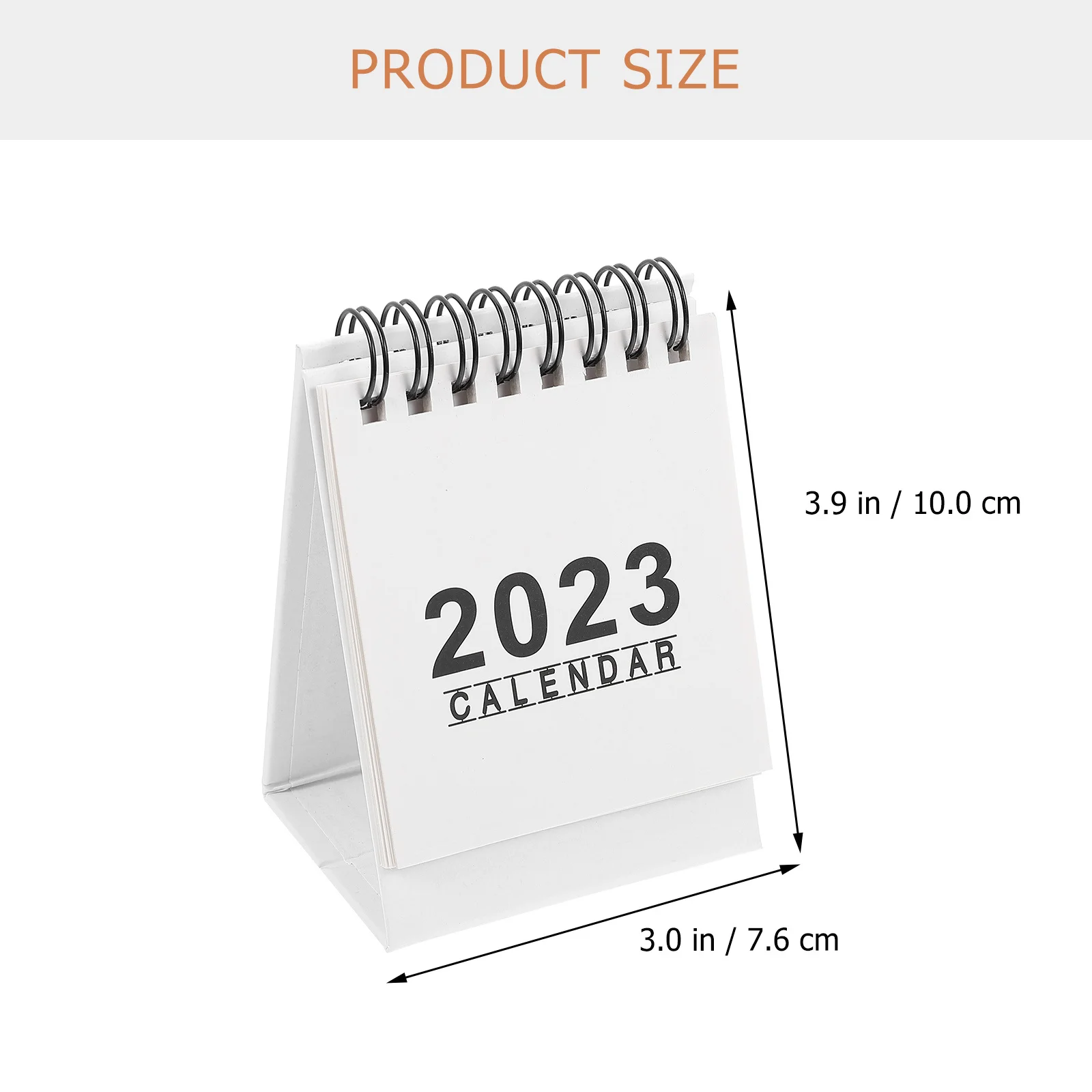 Mini 2023 Planner Calendar Paper Calendar Desktop Decor Coil Binding Schedule Organizer for Home Office Desktop Decor