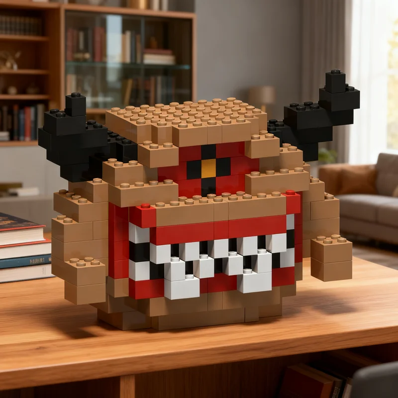 280pcs MOC DOOM II Pain Elemental Classic Model Building Blocks Christmas Gift Architecture Toy Creative Collection Home Decor