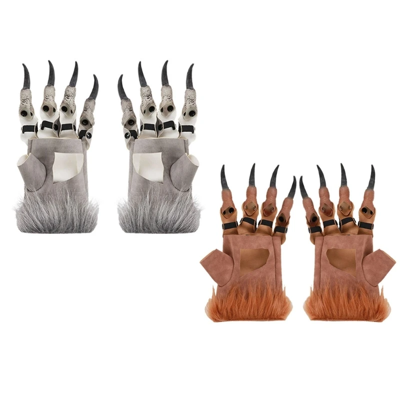 Halloween Party Props Gloves for Adult Dragon Claw Costume Cosplay Party Accessories for Women Men Festival Party Dropship