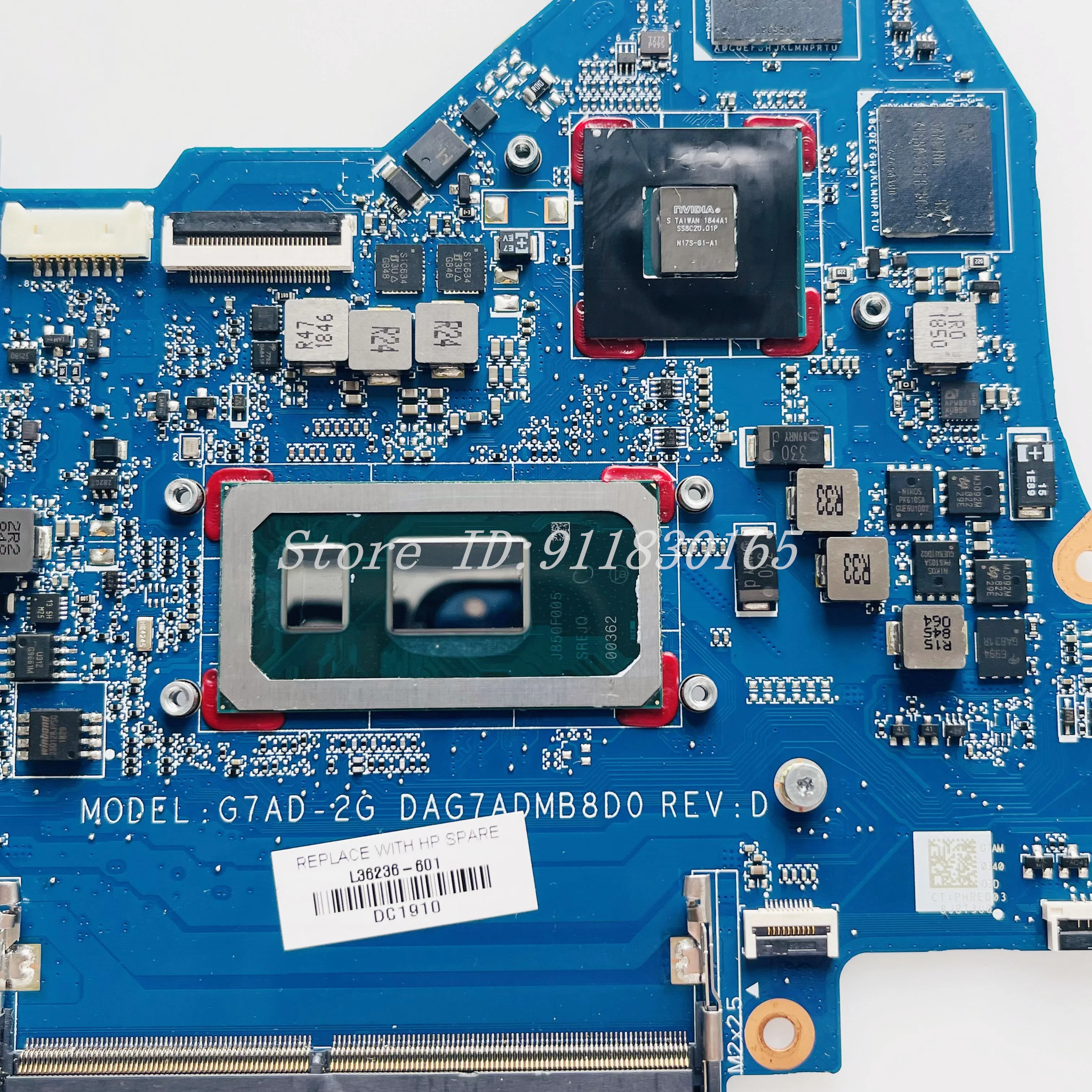 Imagem -03 - Laptop Motherboard para hp Pavilion Dag7admb8d0 G7ad2g L36236601 Tpn-q207 i3 i5 I78th Cpu Uma Gb-gpu Mainboard