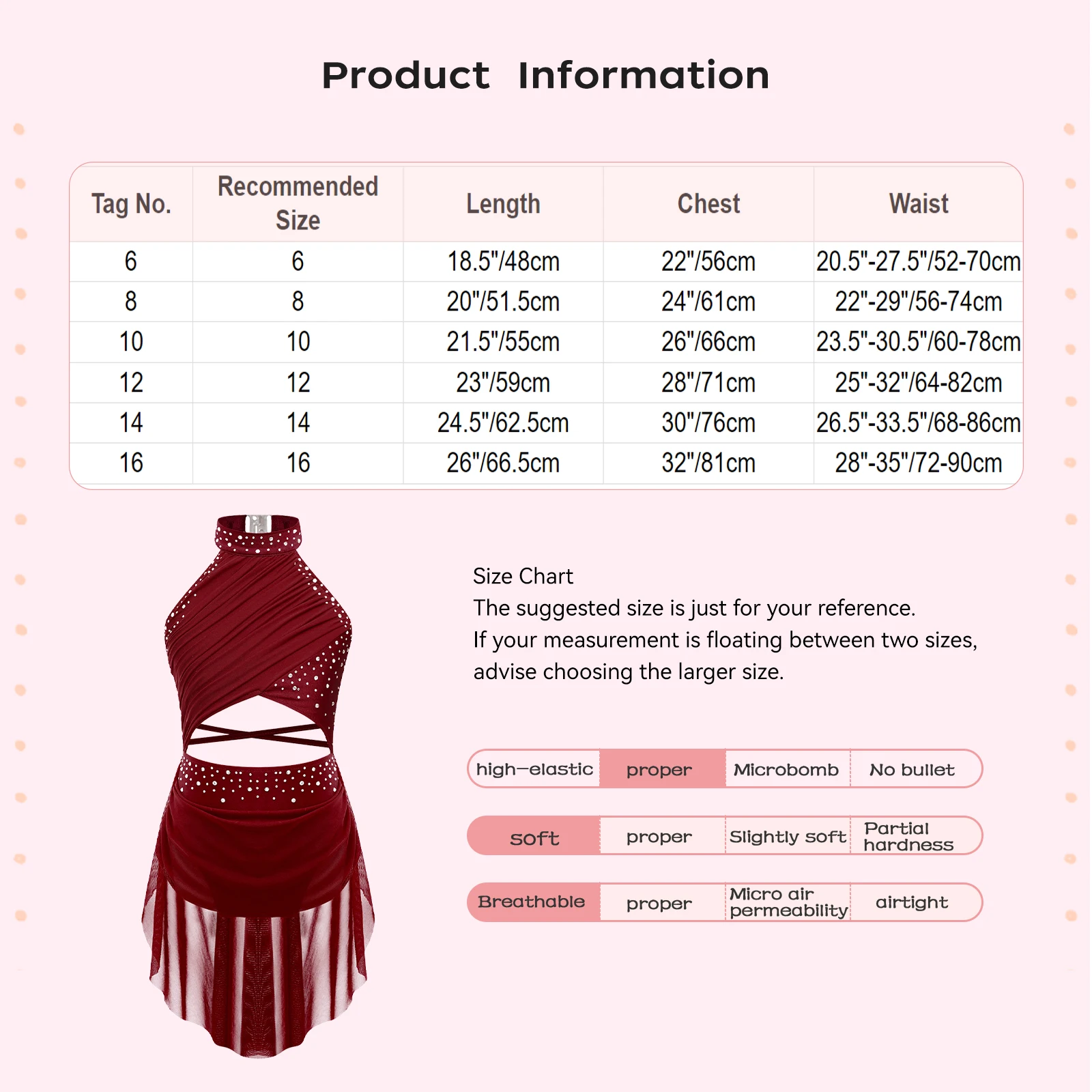 Kids Girls Modern Lyrical Dance Dress Ballet Figure Skating Gymnastics Leotard Bodysuit Costume Strappy Back Latin Jazz Dress