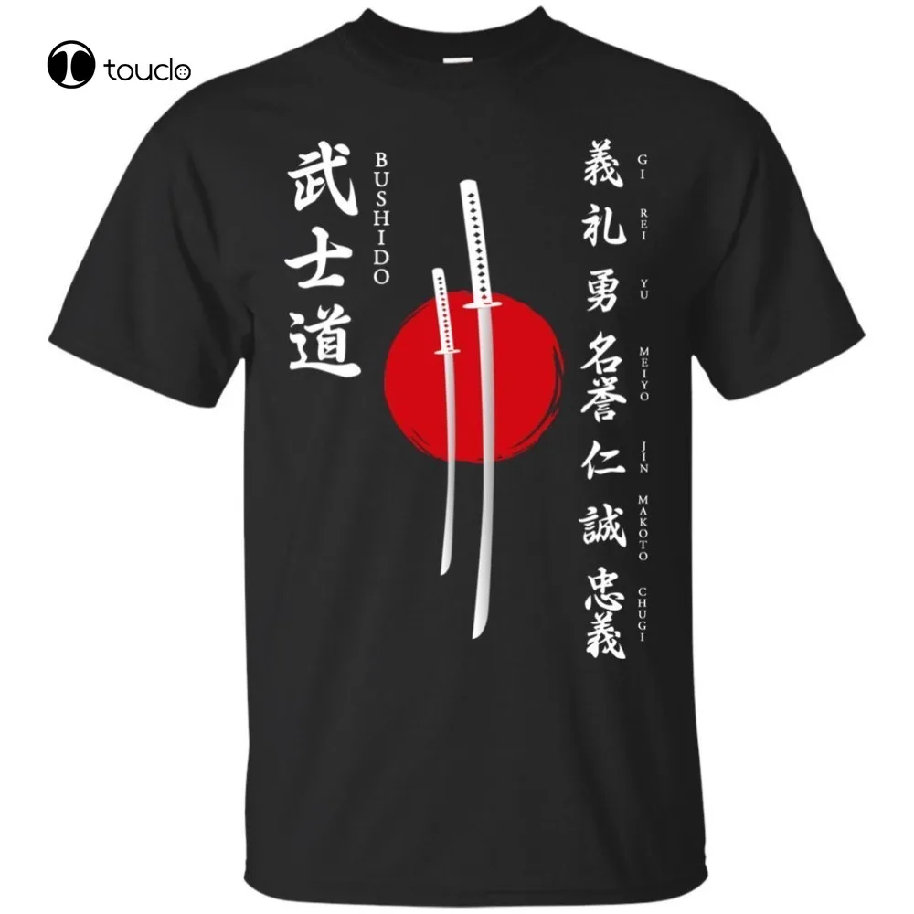 Bushido Japanese Samurai Men'S Short Sleeve T-Shirt Summer Tee Tops Hot Trend Unisex Fashion Tshirt Summer Women Shirts Xs-5Xl