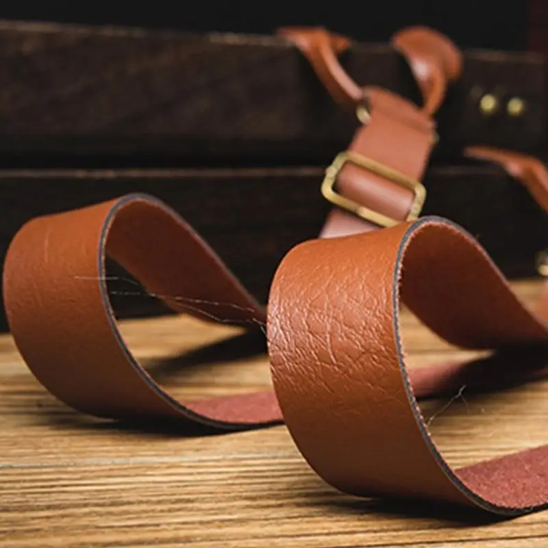 Suspender M6CD Sempurna untuk Segala Acara Formal Sabuk Warna-warni Pakaian Pria Dapat Disesuaikan Secara Bebas untuk Pernikahan