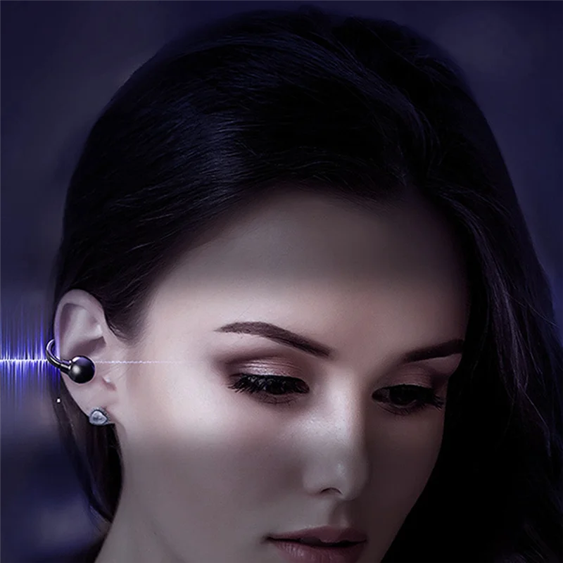 A80 Wireless Bluetooth Headset 5.3 Ear Clip Type Not in Ear Wireless Bluetooth Ultra-Long Life Headset, White