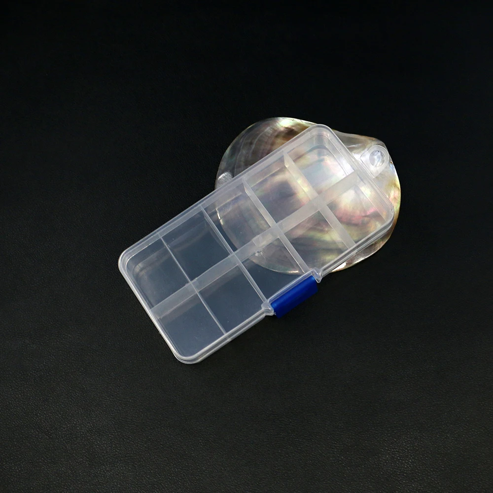 3pcs Rectangular Transparent Plastic Jewelry Packaging Box 62x126mm With Multi-section Design For Small Bead Accessory Display