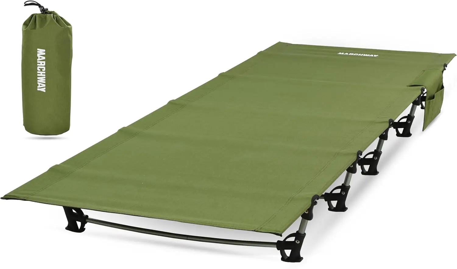 

Ultralight Folding Camping Cot Bed, Portable Compact for Outdoor Travel, Hiking, Backpacking, Quick Setup, 275 lbs Capacity