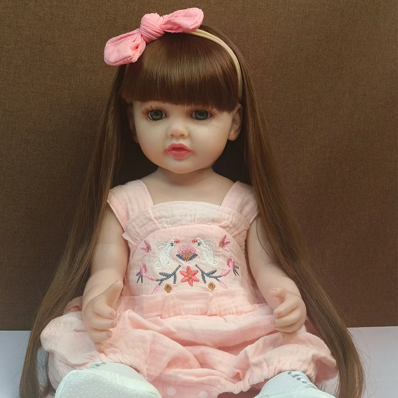 Vinyl55cmSimulación Muñeca Bebé Niña Juguete Muñeca Reborn