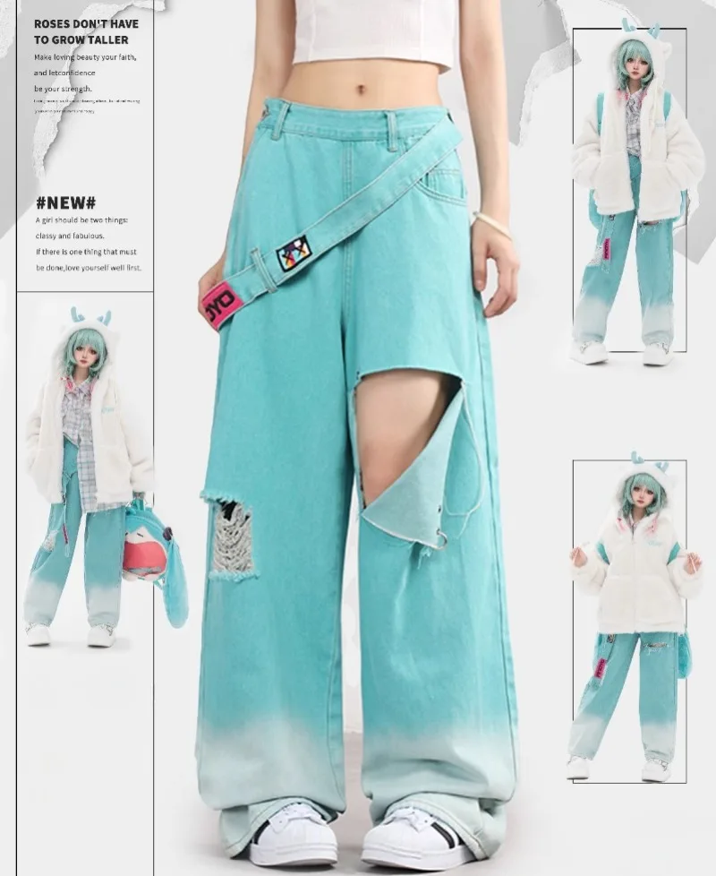 hatsune-miku-jeans-animazione-periferiche-simpatico-cartone-animato-comodi-pantaloni-della-tuta-larghi-casual-versatili-pantaloni-dolci-colorati-kawaii