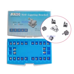 High Quality Orthodontic Dental Metal Self-Ligating Brackets Roth/MBT 0.022 345Hooks Orthodontic Self Ligation Brace Brackets