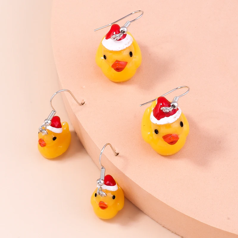 Aihua Cute Cartoon Animal Earrings Set Bowknot Sunglasses Duck Earring for Women Girls Trendy Jewelry Sets - view 5