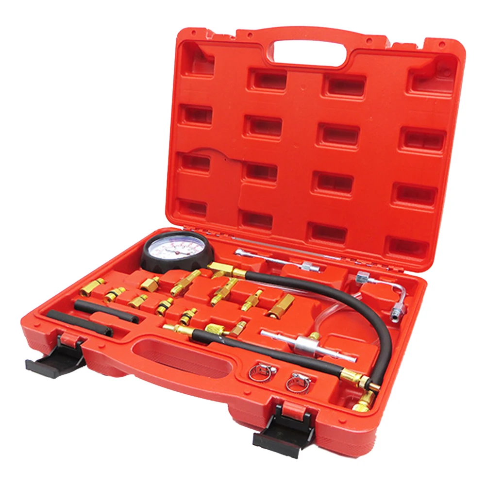 Fuel Injection Pump Pressure Tester Kit 140PSI Manometer Gauge System Test Kit Fuel Injection Pump Pressure Tester Tools