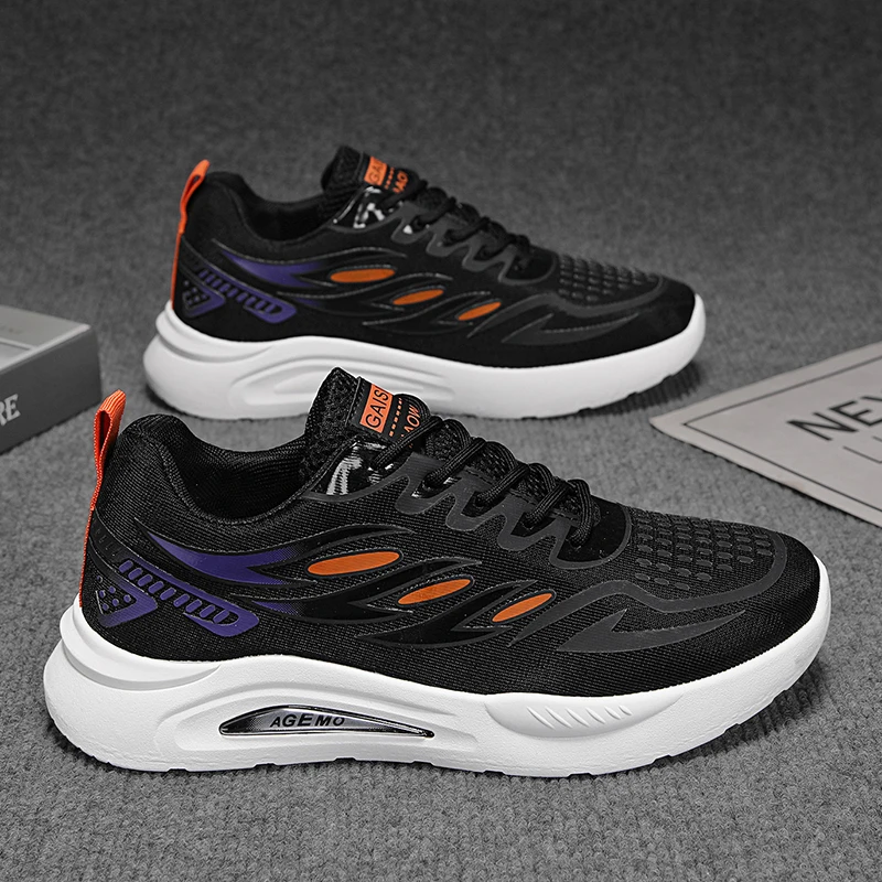 Sommer Neue Atmungsaktive Mesh-Sportschuhe für Herren, Lässige Trendige Laufschuhe, Vielseitige Modische Herrenschuhe Geeignet für Outdoor-Aktivitäten