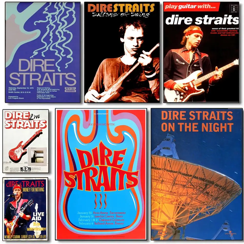 Singer D-Dire S-Straits Rock Band Poster HD Waterproof Aesthetic Wall For Home Decor Trendy Durable Easy To Apply Art