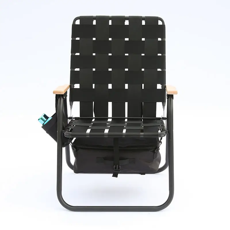 

Outdoor furniture mesh fishing chair folding camping beach chair with thermal insulation bag