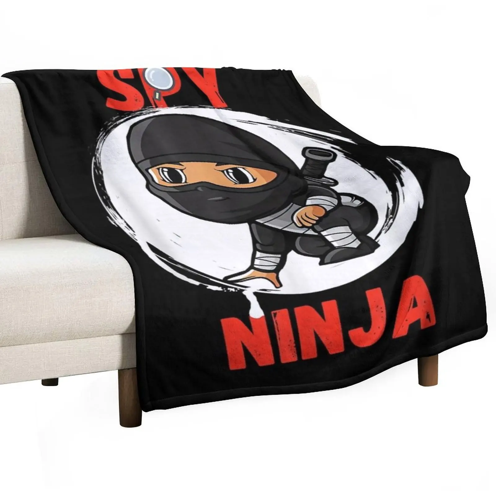

Cool Spy Gaming Ninjas Gamer Boy Girl Kids Spy Ninja Throw Blanket blankets ands Beautifuls Hairy Sofa Blankets