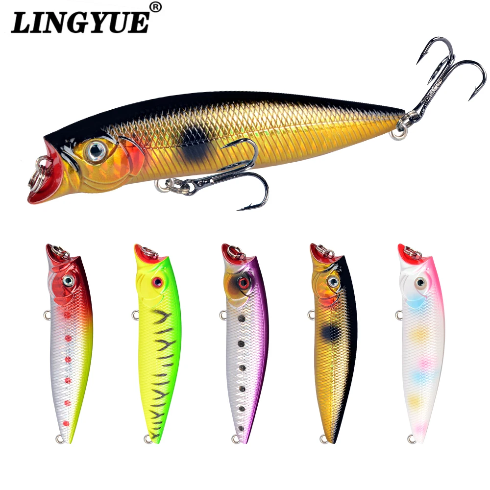 1pcs Fishing Lures High Quality 9.2cm/11.5g Topwater Popper Bait 5 Colors Available Bass Crnakbait Wobblers Fishing Tackle Pesca