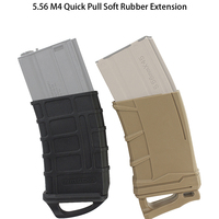 Tactical M4 M16 Fast Magazine Holster Rubber Case 5.56 Anti-slip Protective Sleeve Cover Airsoft Gun Cartridge Hunting Shooting