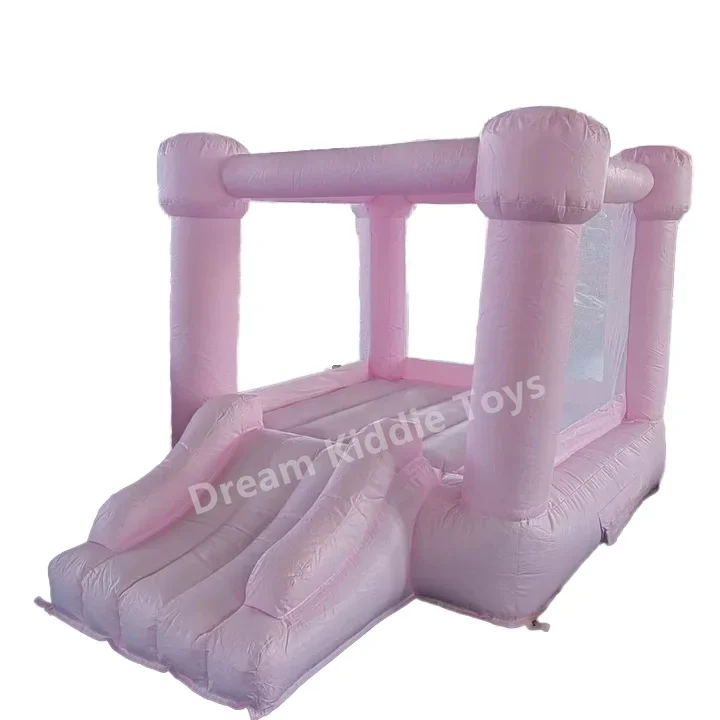 

Mini pink inflatable jumping castle wedding bouncy house jumping bouncer bouncy house with slide