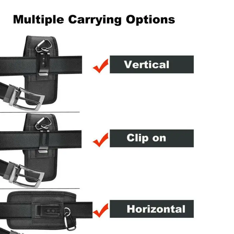 Vertical/Horizontal Mobile Phone Bag For 3.5-6.3 Inch Nylon Mobile Phone Case Phone Bag Belt Waist Bag