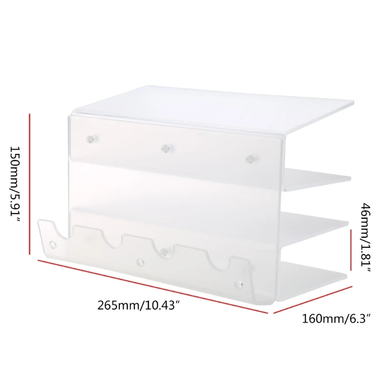 Imagem -06 - Suporte de Moldura Acrílica para Teclados Vitrine de Teclados Mecânicos Rack de Exibição Suporte Multicamada Dropshipping