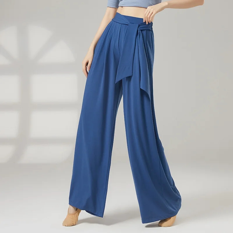 

Modern Dance Practice Dance Pants Women Loose New Costume Classical Dance Elegant Fairy Chiffon Wide Leg Stage Performance Pants