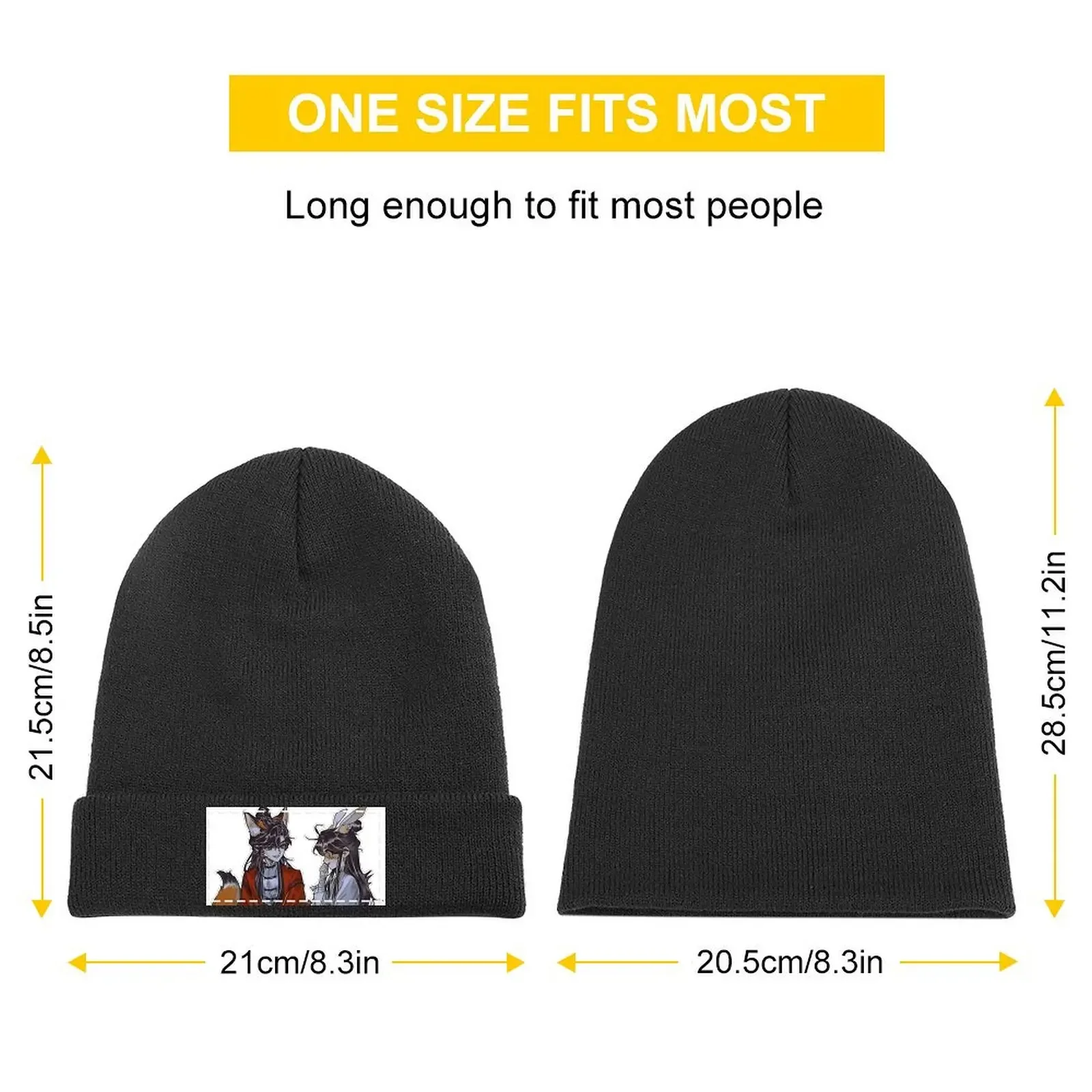 xie lian and hua cheng cute chibi heaven official's blessing manhua Knitted Cap Snapback Cap Beach Men Golf Wear Women's