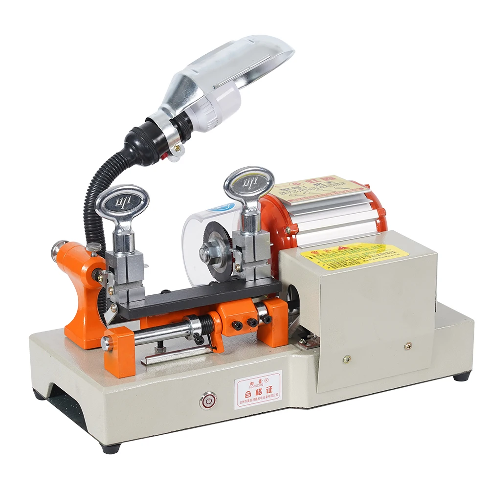 Horizontal with car copy key machine lengthening and heightening fixture without shelling
