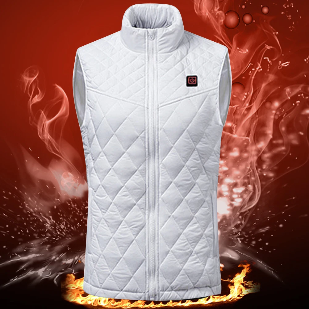 

Women Electric Thermal Jacket Rechargable Soft Heated Jacket 3 Heating Levels 9 Zone Heating for Sports Hunting Hiking