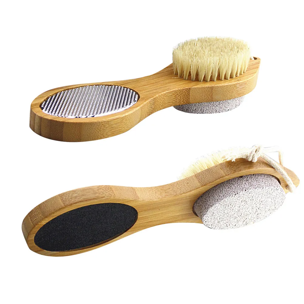 

2Pcs Foot Planer Bamboo Callus Remover Ergonomic Design Safe Home Salon Pedicure File Foot Care Tool Callus Remover
