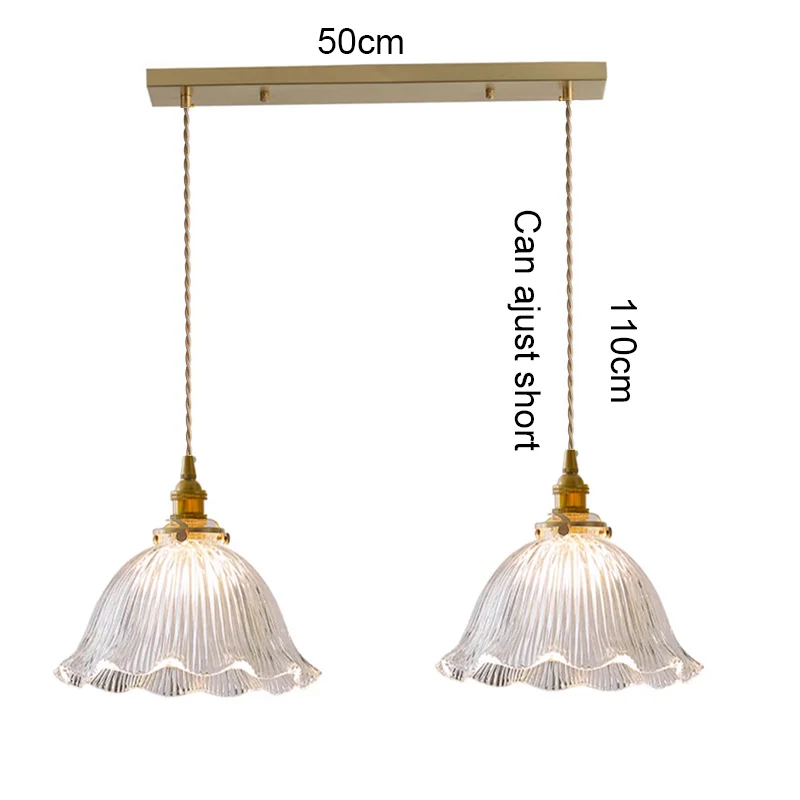 Moderne Glazen Hanger Licht Eetkamer Retro Kroonluchter Creatief Hangend Licht Transparante Lampenkap Voor Restaurant Lamp Plafond hanglamp keuken hanglampen eetkamer vintage verlichting goud glas