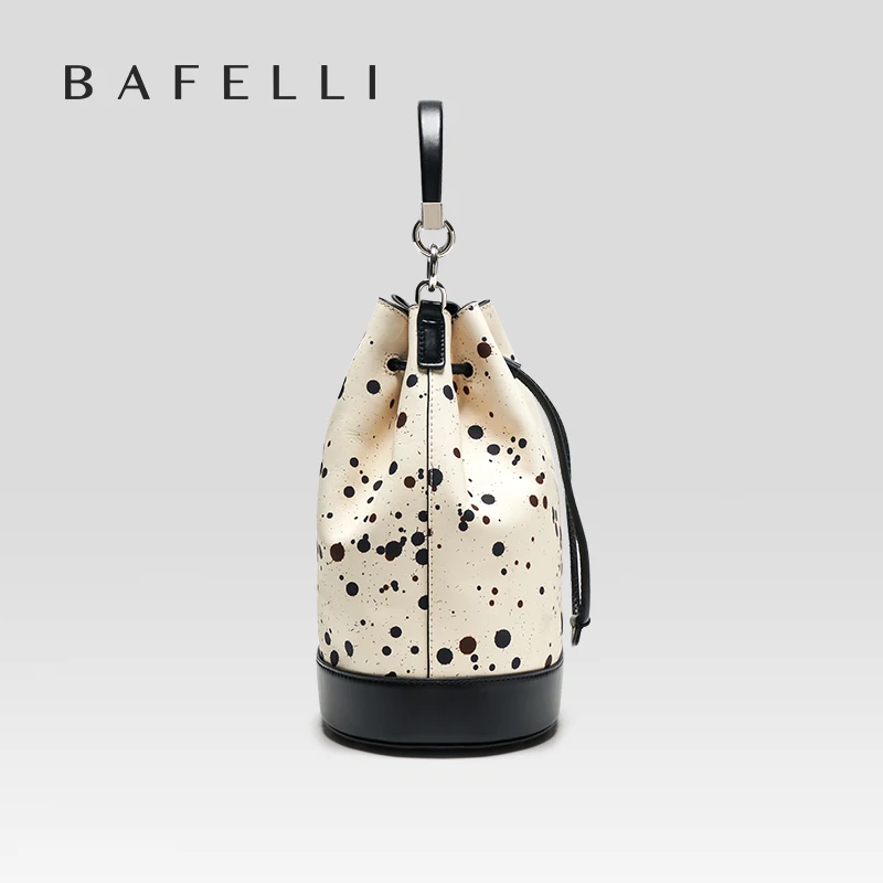 BAFELLI 2023 WOMEN\'S NEW HANDBAG LUXURY BRAND SPRING SUMER DESIGNER STYLE STRING LEATHER BUCKET BAGS ORIGINAL TREND PURSE