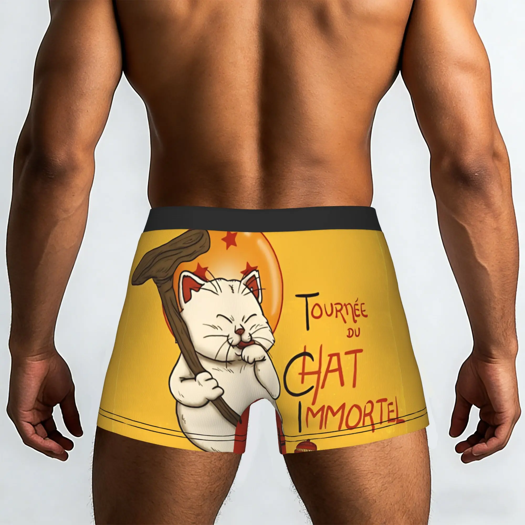 Tour Du Chat Immortel  Bandai DRAGON BALL Underpants Breathbale Panties Men's Underwear Ventilate Shorts Boxer Briefs