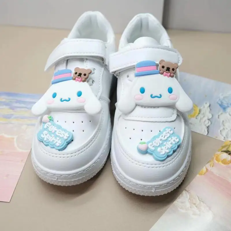 Sanrio Cinnamoroll Autumn New Children\'s Black Rice Joint Small White Shoes Large and Small Children\'s Shoes Sneakers Sneakers