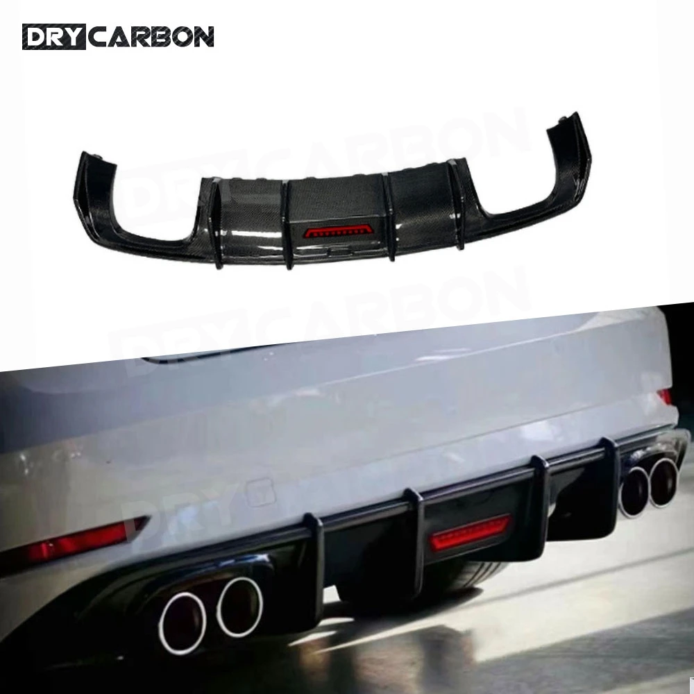 

Carbon Fiber Rear Lip Diffuser Bumper Spoiler for Audi A3 Sedan 2013-2016 FRP Car Bumper Guard Protector Body Kits Accessories