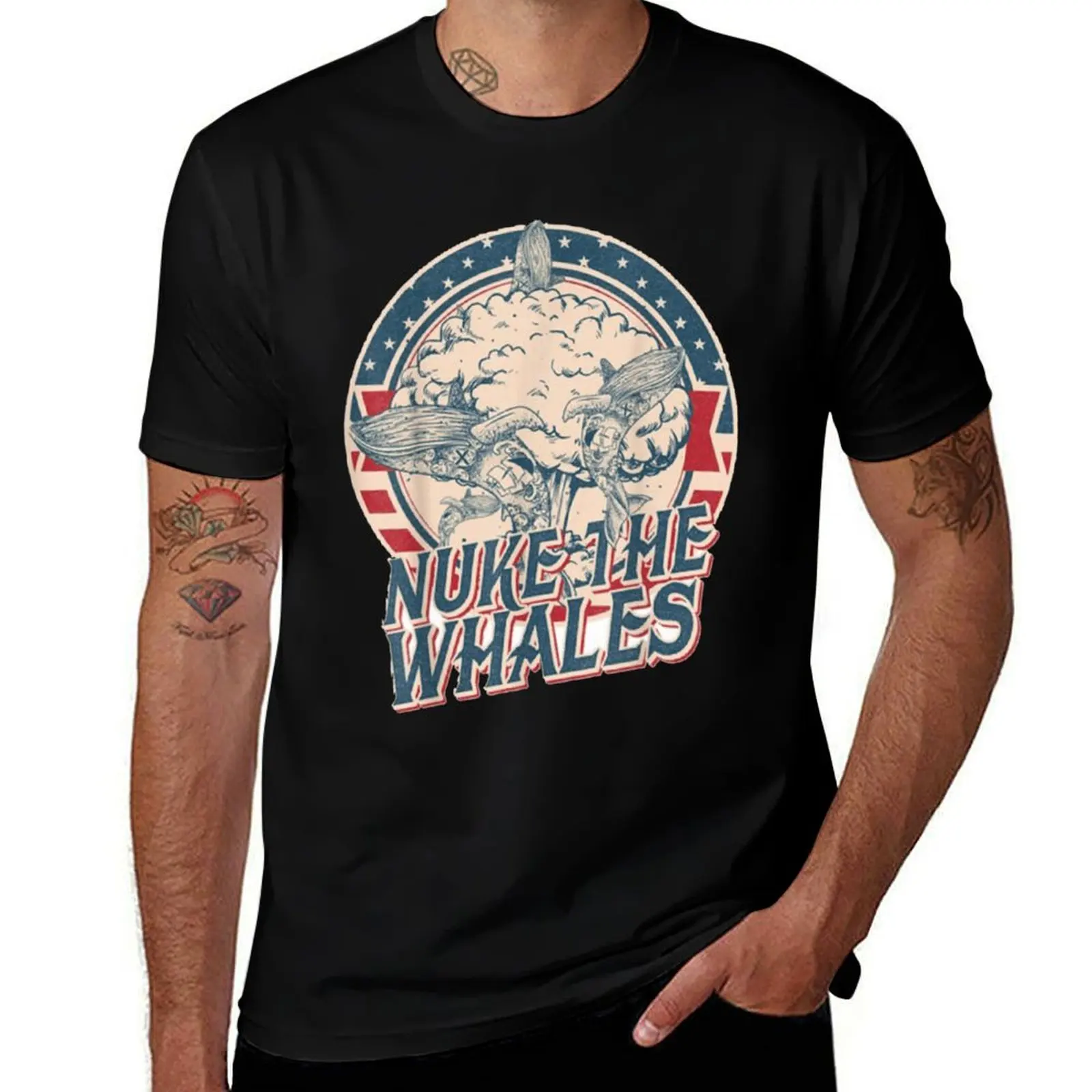 

NUKE THE WHALES T-Shirt g man t shirts for men anime t shirts oversize black cotton t-shirt plain for man package T-Shirt