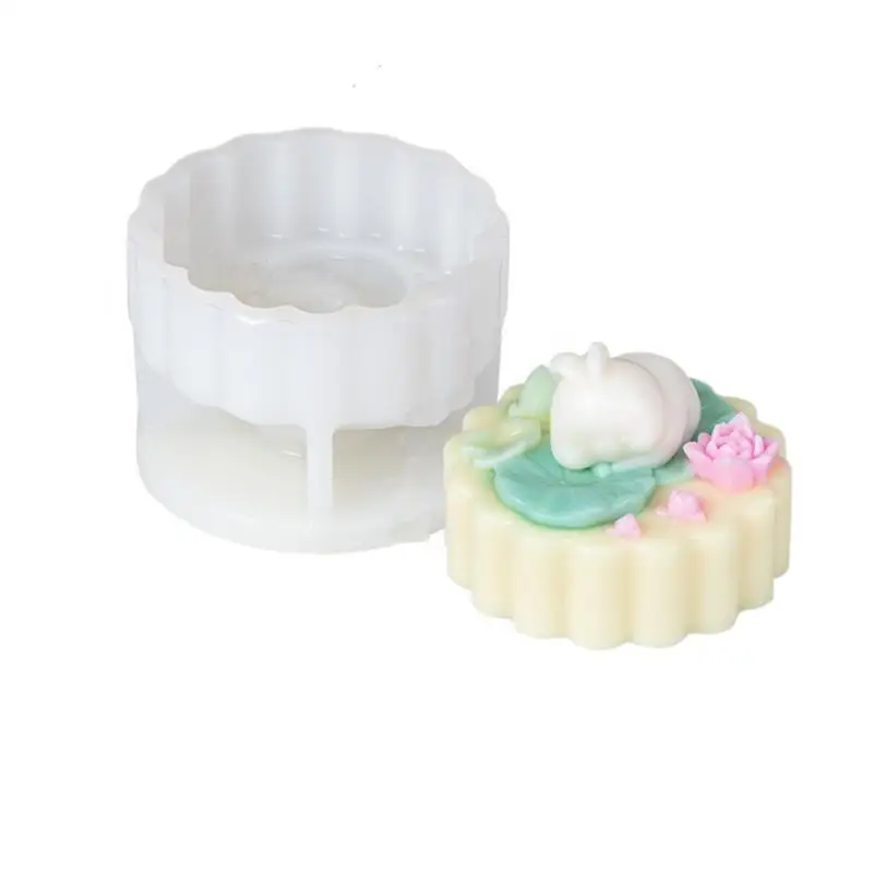 Moule à gelée en Silicone lapin créatif, 1 pièce, pour Pudding au lait, crème anglaise, bricolage, décoration de gâteau, outil de boulangerie